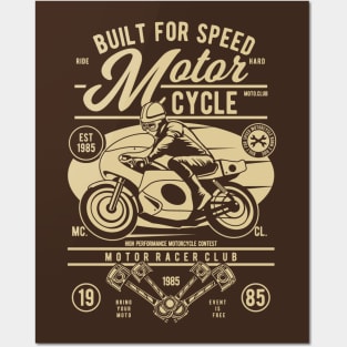 Built for Speed: Retro Moto Club Posters and Art